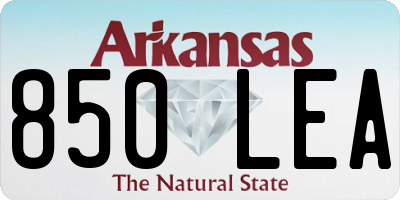 AR license plate 850LEA