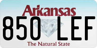 AR license plate 850LEF