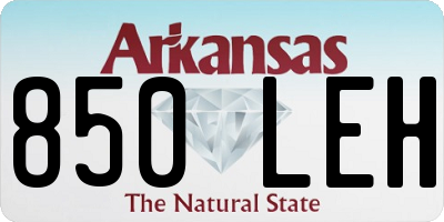 AR license plate 850LEH