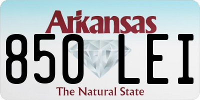AR license plate 850LEI