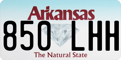 AR license plate 850LHH