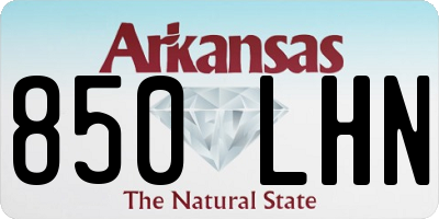 AR license plate 850LHN
