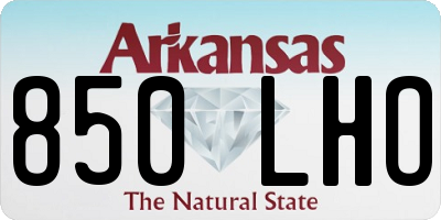 AR license plate 850LHO