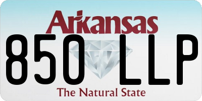 AR license plate 850LLP