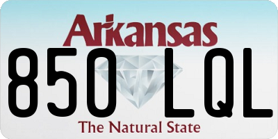 AR license plate 850LQL