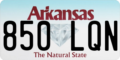 AR license plate 850LQN