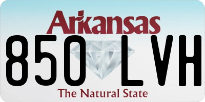 AR license plate 850LVH