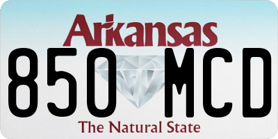 AR license plate 850MCD
