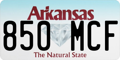 AR license plate 850MCF