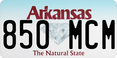 AR license plate 850MCM