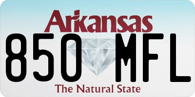 AR license plate 850MFL