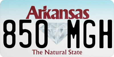 AR license plate 850MGH