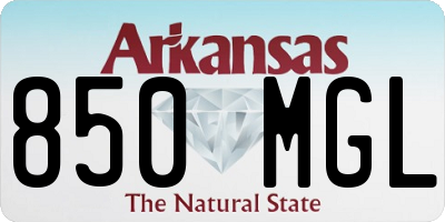 AR license plate 850MGL