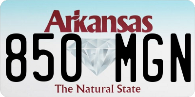 AR license plate 850MGN