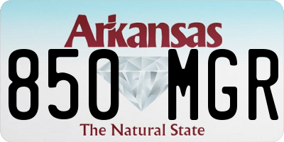 AR license plate 850MGR