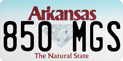 AR license plate 850MGS