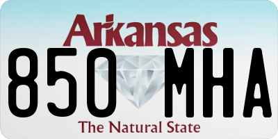 AR license plate 850MHA