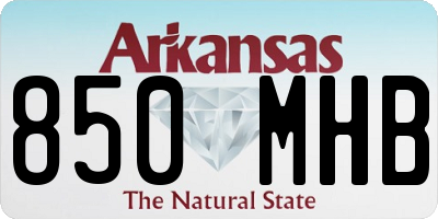 AR license plate 850MHB
