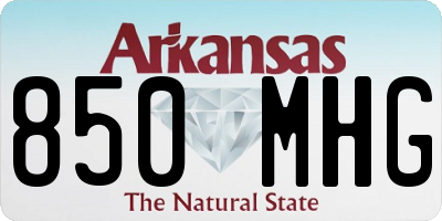 AR license plate 850MHG