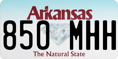 AR license plate 850MHH