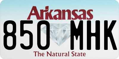 AR license plate 850MHK