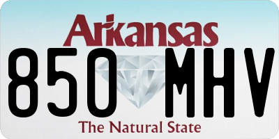 AR license plate 850MHV
