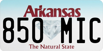 AR license plate 850MIC