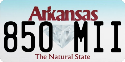 AR license plate 850MII