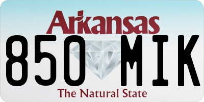 AR license plate 850MIK
