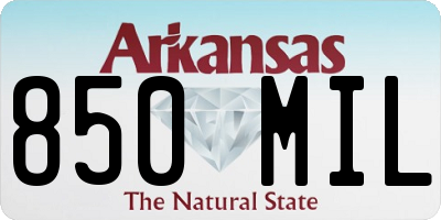 AR license plate 850MIL