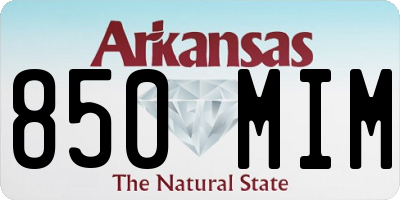 AR license plate 850MIM