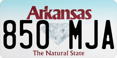 AR license plate 850MJA