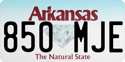 AR license plate 850MJE