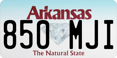 AR license plate 850MJI