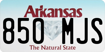 AR license plate 850MJS