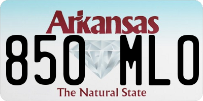 AR license plate 850MLO