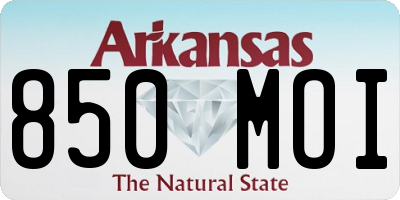 AR license plate 850MOI