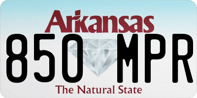 AR license plate 850MPR