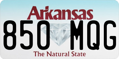 AR license plate 850MQG