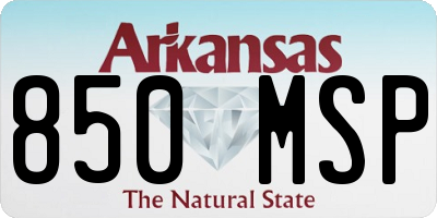 AR license plate 850MSP