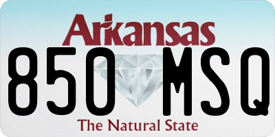 AR license plate 850MSQ