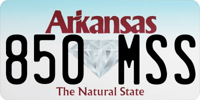 AR license plate 850MSS