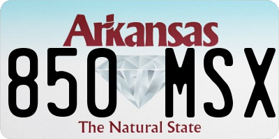 AR license plate 850MSX