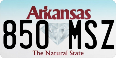 AR license plate 850MSZ