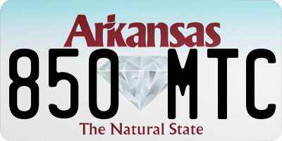 AR license plate 850MTC