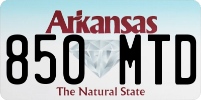 AR license plate 850MTD