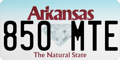 AR license plate 850MTE