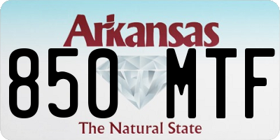 AR license plate 850MTF