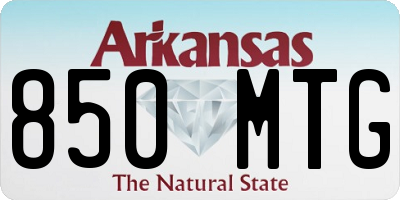 AR license plate 850MTG