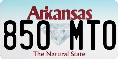 AR license plate 850MTO